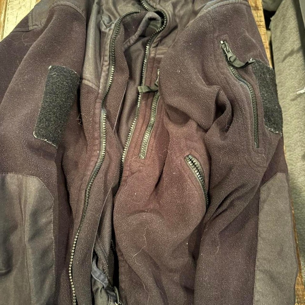 Condor Alpha Micro Fleece Jacket Mens Medium Black Tactical Full Zip 601-002